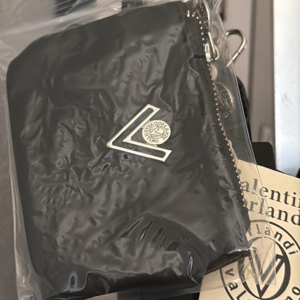 Valentino Orlandi Black Vegan Leather Shoulder Bag - Picture 3 of 7